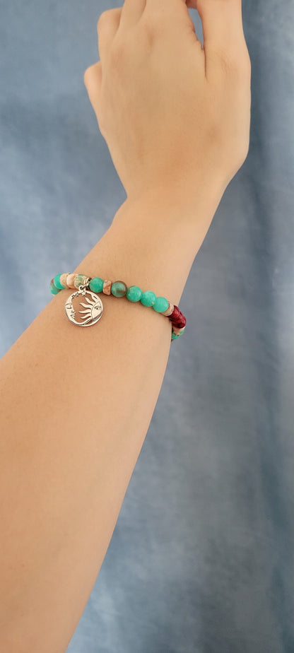 AMELIA BRACELET MOON & SUN GEMSTONE BRACELET