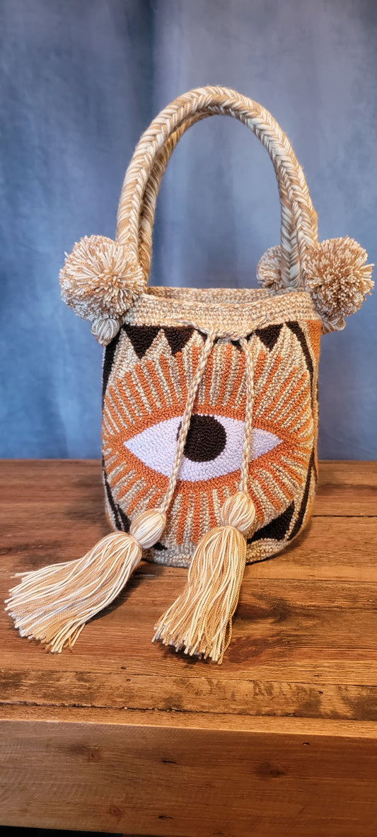 MAYA BAG, MOCHILA WAYUU, BOHEMIAN BAG, INDIGENOUS BAG