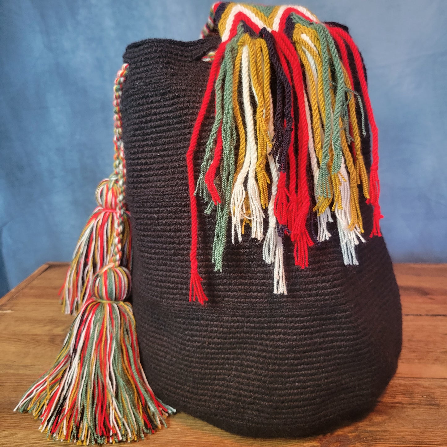 IRIS WAYUU BAG, Wayuu bags, Mochila wayuu, Crochet bag, Handmade bag, wayuu crossbody bag, Unicolor bag