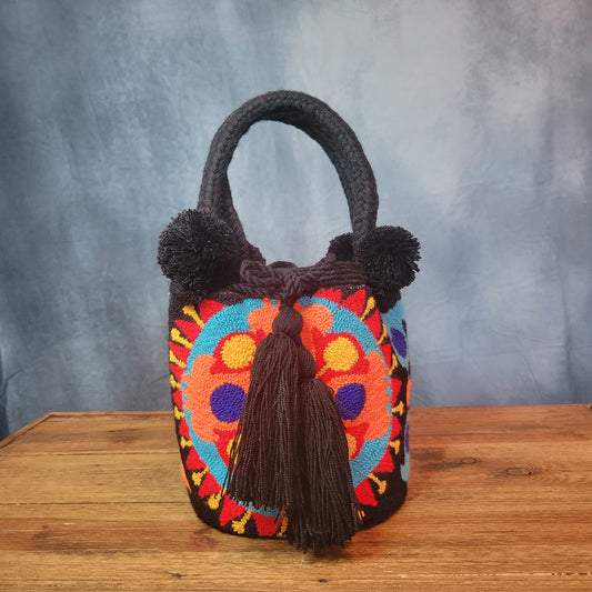 AURA WAYUU BAG, Wayuu bags, Mochila wayuu, Crochet bag, Handmade bag, Mini wayuu bag