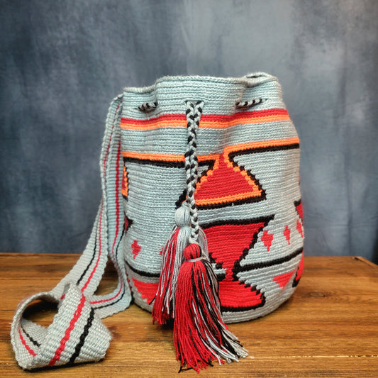 MELANIE WAYUU BAG, Wayuu bags, Mochila wayuu, Crochet bag, Handmade bag, wayuu crossbody bag,