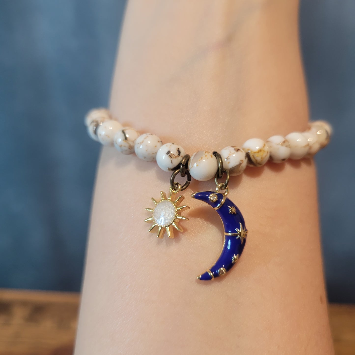 IRENE BRACELET MOON & SUN GEMSTONE BRACELET