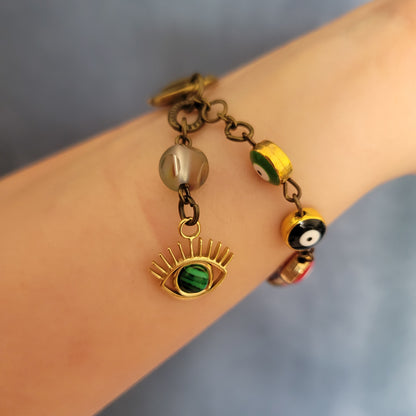 DIANA BRACELET, protection bracelet, energy bracelet, turkish eye bracelet, Evil eye bracelet, gemstone bracelet