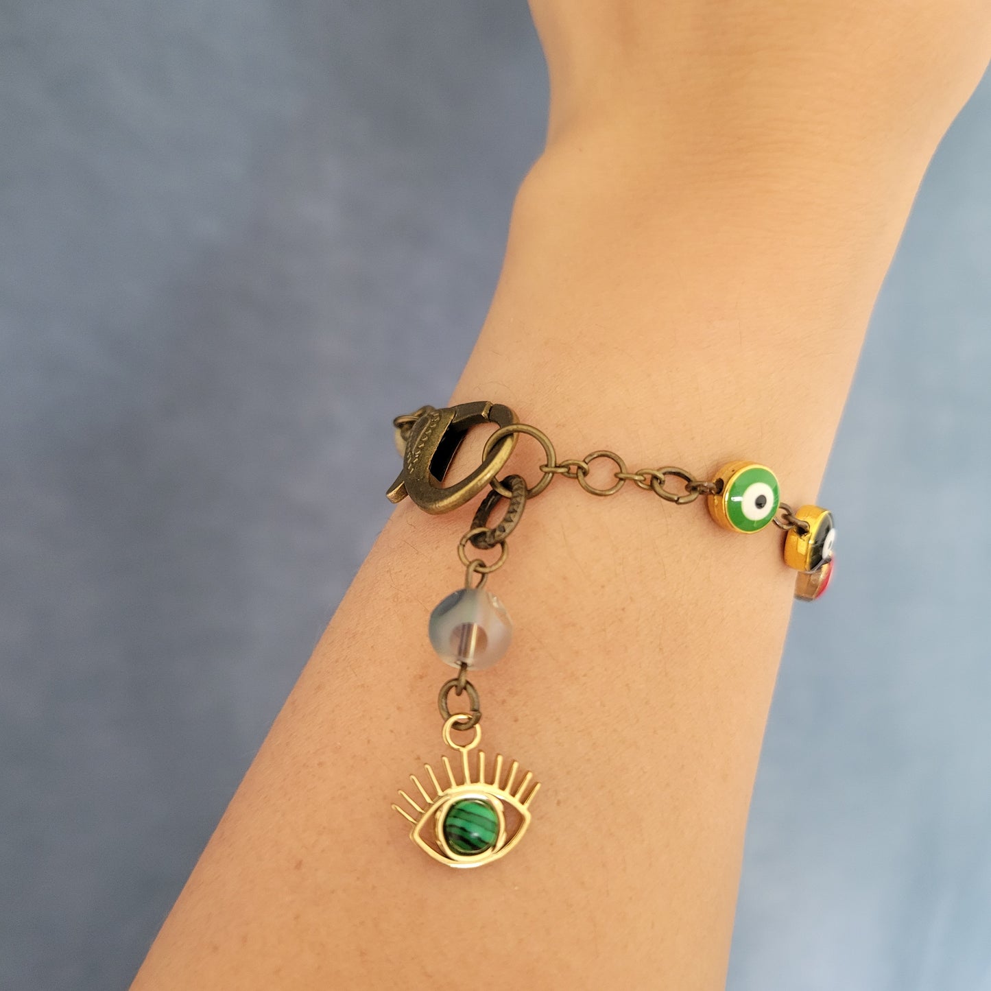 DIANA BRACELET, protection bracelet, energy bracelet, turkish eye bracelet, Evil eye bracelet, gemstone bracelet