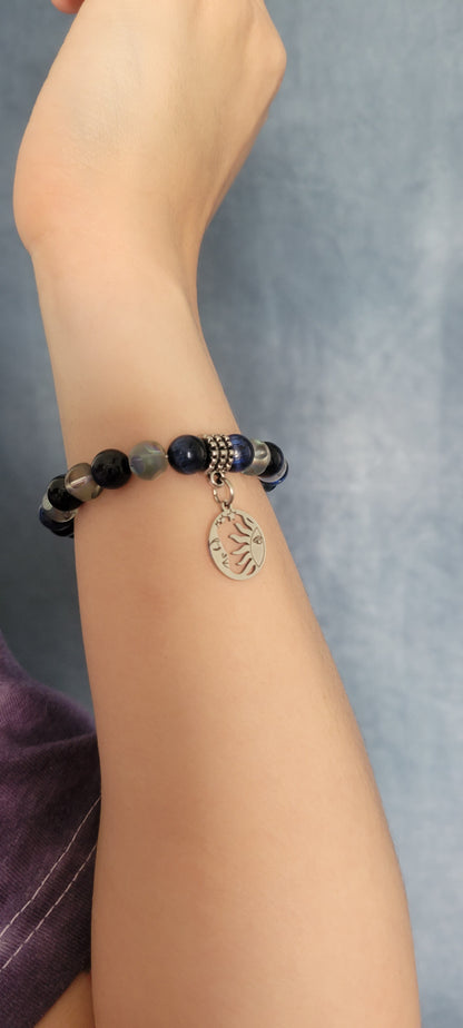 LUCY BRACELET, MOON & SUN BRACELET