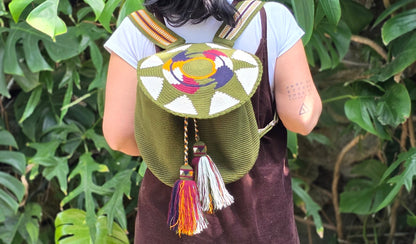 ILKA BACKPACK Wayuu backpack Luxury Hand Woven school bag Crochet Laptop women's backpack bohemian backpack boho backpack stylish backpack